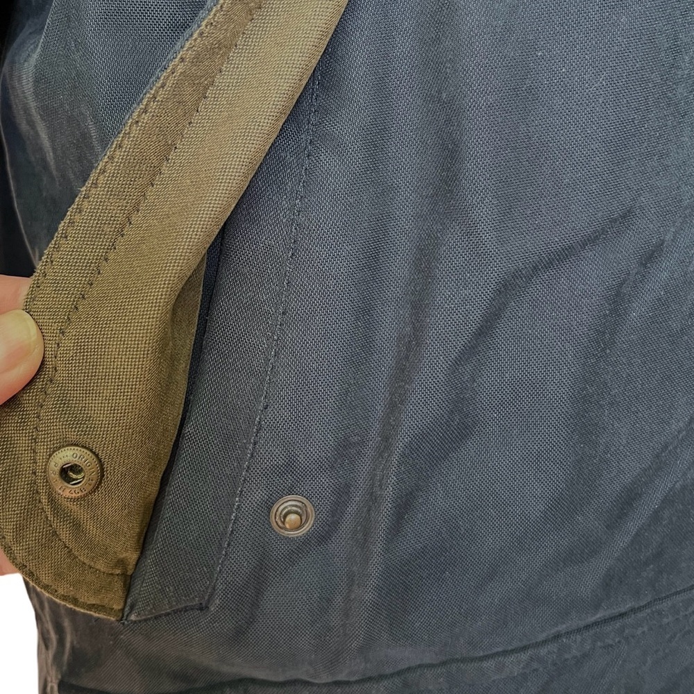 LL Bean Men’s Blue Canvas Field Barn Coat Removable Down Quilted Lining - Large - Picture 3 of 16